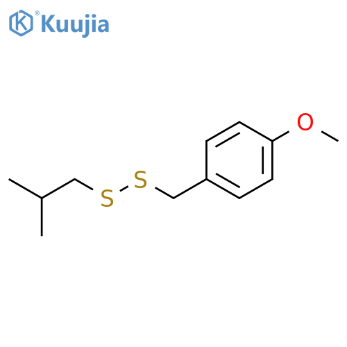 Disulfide, (4-methoxyphenyl)methyl 2-methylpropyl structure