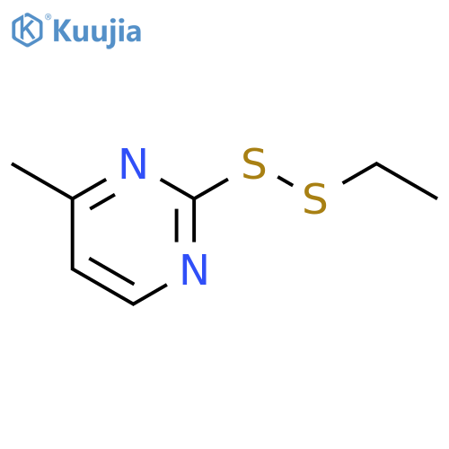 PYRIMIDINE, 2-(ETHYLDITHIO)-4-METHYL- structure