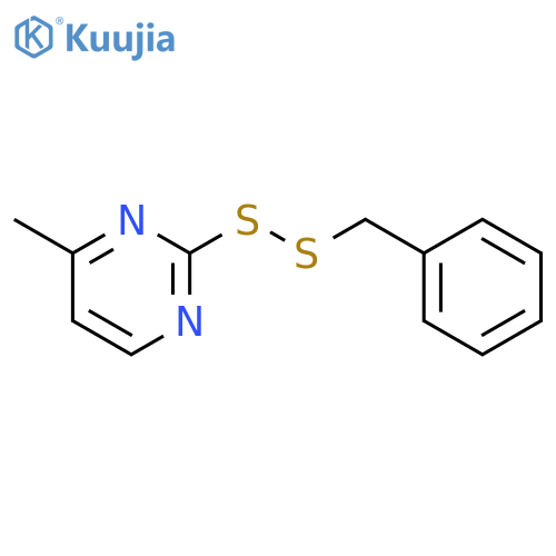 Pyrimidine, 4-methyl-2-[(phenylmethyl)dithio]- structure