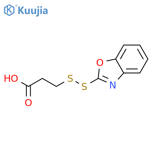 PROPANOIC ACID, 3-(2-BENZOXAZOLYLDITHIO)- structure