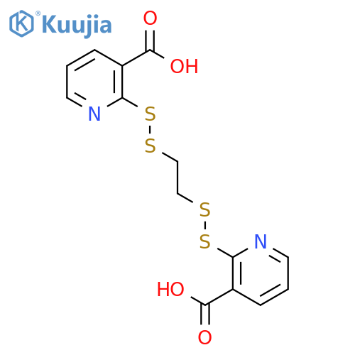 3-PYRIDINECARBOXYLIC ACID, 2,2'-[1,2-ETHANEDIYLBIS(DITHIO)]BIS- structure