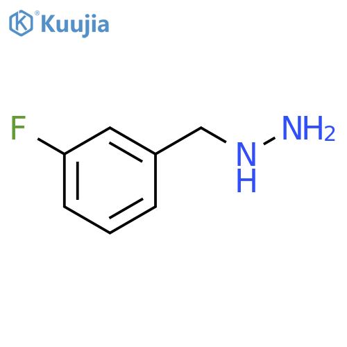 [(3-fluorophenyl)methyl]hydrazine structure