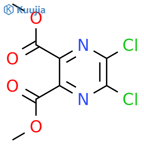 Dimethyl 5,6-dichloropyrazine-2,3-dicarboxylate structure