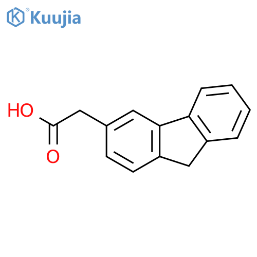 9H-Fluorene-3-acetic acid structure