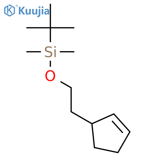 SILANE, [2-(2-CYCLOPENTEN-1-YL)ETHOXY](1,1-DIMETHYLETHYL)DIMETHYL- structure
