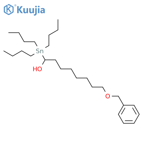 1-OCTANOL, 8-(PHENYLMETHOXY)-1-(TRIBUTYLSTANNYL)- structure