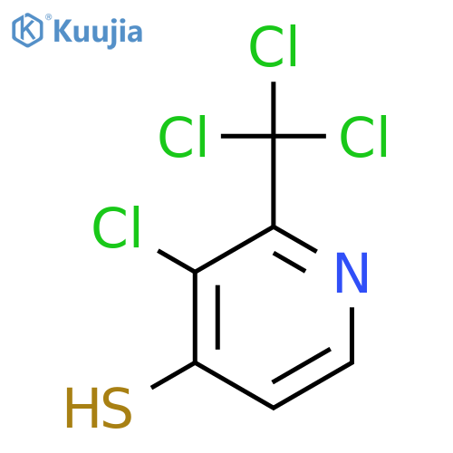 4-Pyridinethiol, 3-chloro-2-(trichloromethyl)- structure