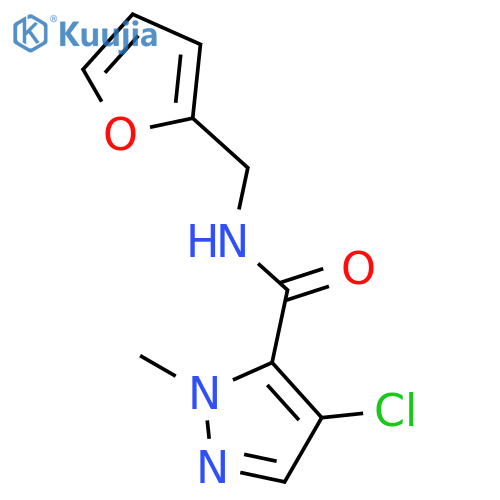 4-Chloro-2-methyl-2H-pyrazole-3-carboxylic acid (furan-2-ylmethyl)-amide structure