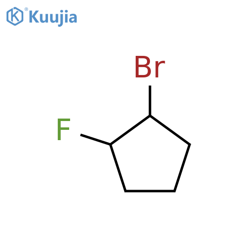 Cyclopentane,1-bromo-2-fluoro-, cis- (9CI) structure