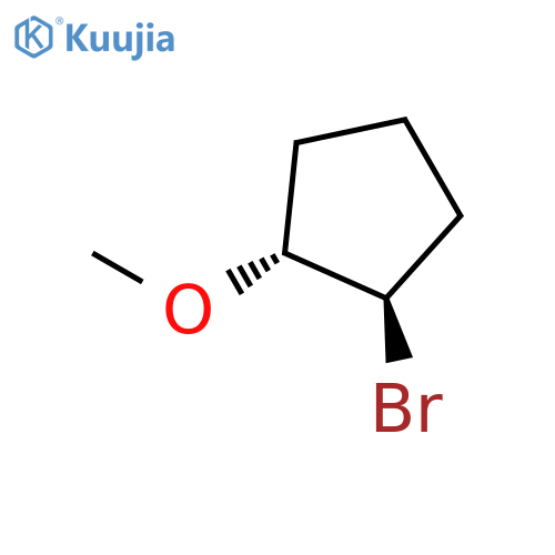 rac-(1R,2R)-1-bromo-2-methoxycyclopentane structure