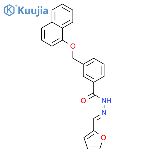 N'-(2-furylmethylene)-3-[(1-naphthyloxy)methyl]benzohydrazide structure