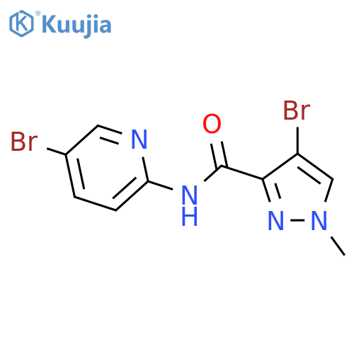 4-Bromo-1-methyl-1H-pyrazole-3-carboxylic acid (5-bromo-pyridin-2-yl)-amide structure