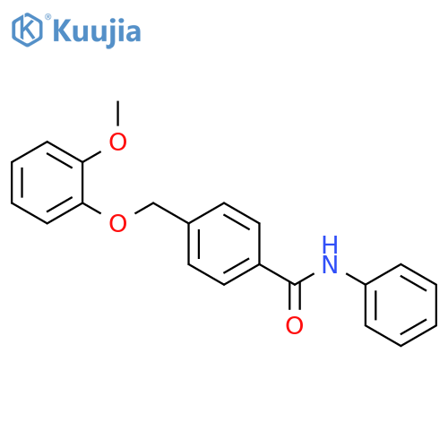 4-(2-Methoxy-phenoxymethyl)-N-phenyl-benzamide structure