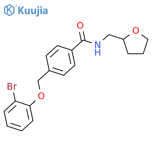 4-(2-Bromo-phenoxymethyl)-N-(tetrahydro-furan-2-ylmethyl)-benzamide structure