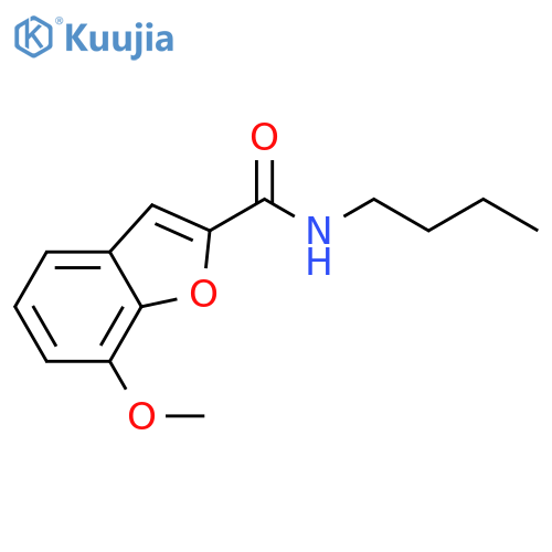 2-Benzofurancarboxamide, N-butyl-7-methoxy- structure