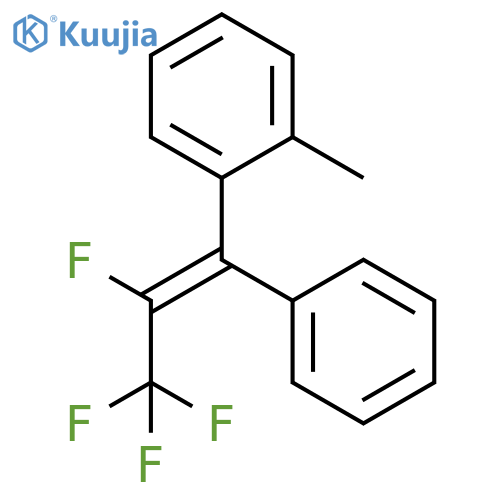 Benzene, 1-methyl-2-[(1Z)-2,3,3,3-tetrafluoro-1-phenyl-1-propenyl]- structure
