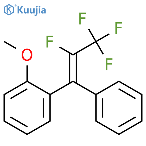 Benzene, 1-methoxy-2-[(1Z)-2,3,3,3-tetrafluoro-1-phenyl-1-propenyl]- structure