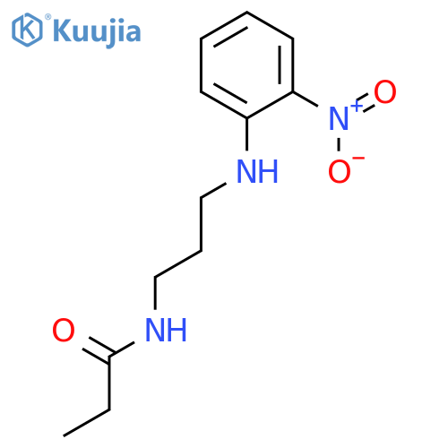 PROPANAMIDE, N-[3-[(2-NITROPHENYL)AMINO]PROPYL]- structure