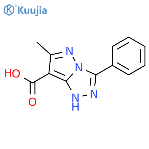 1H-PYRAZOLO[5,1-C]-1,2,4-TRIAZOLE-7-CARBOXYLIC ACID, 6-METHYL-3-PHENYL- structure