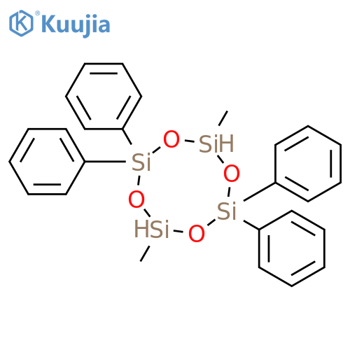 Cyclotetrasiloxane, 4,8-dimethyl-2,2,6,6-tetraphenyl- structure