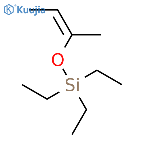SILANE, TRIETHYL[[(1Z)-1-METHYL-1-PROPENYL]OXY]- structure