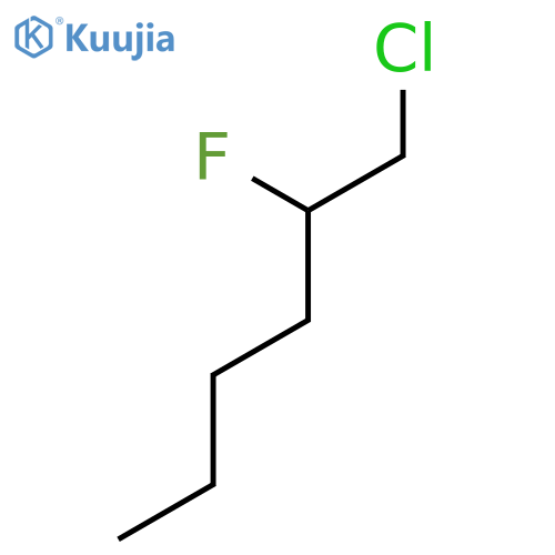 Hexane, 1-chloro-2-fluoro- structure