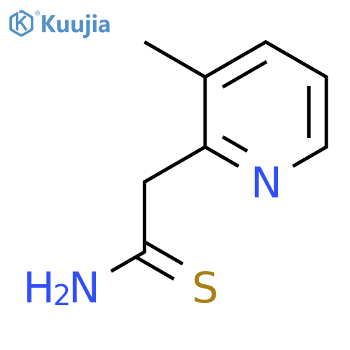 2-(3-methylpyridin-2-yl)ethanethioamide structure