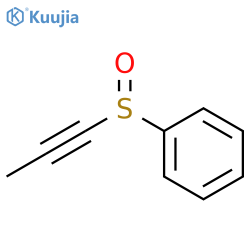 Benzene, (1-propynylsulfinyl)- structure