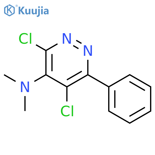 3,5-Dichloro-N,N-dimethyl-6-phenylpyridazin-4-amine structure