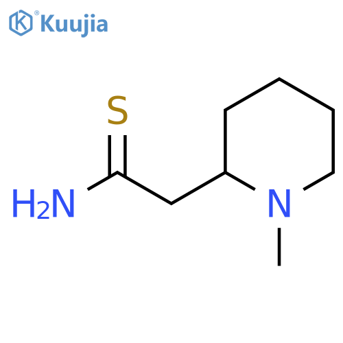 2-(1-methylpiperidin-2-yl)ethanethioamide structure