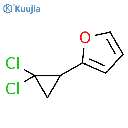 Furan, 2-(2,2-dichlorocyclopropyl)- structure