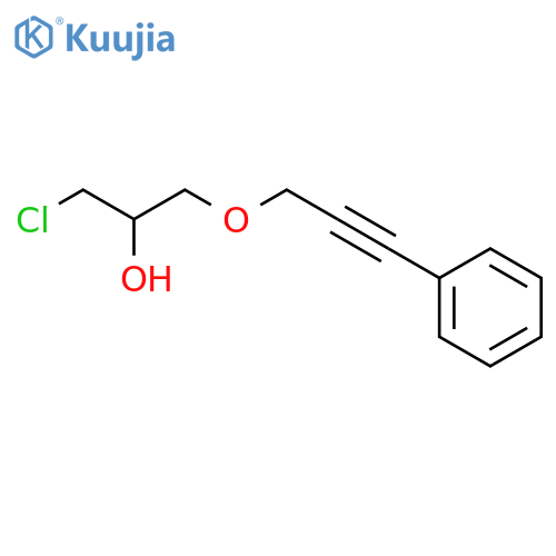 2-Propanol,1-chloro-3-[(3-phenyl-2-propyn-1-yl)oxy]- structure