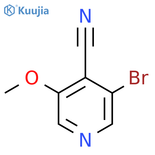 4-Pyridinecarbonitrile, 3-bromo-5-methoxy- structure