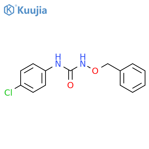 Urea, N-(4-chlorophenyl)-N'-(phenylmethoxy)- structure