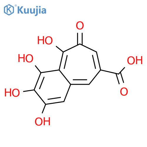 Purpurogallin carboxylic acid structure