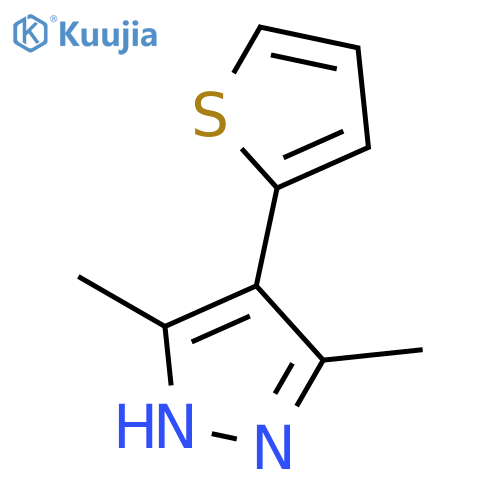 3,5-dimethyl-4-(thiophen-2-yl)-1H-pyrazole structure