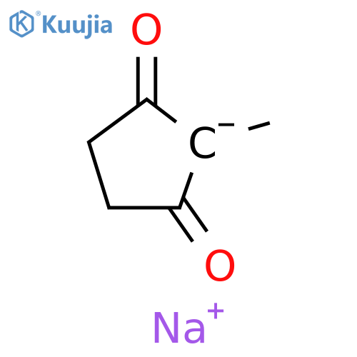 1,3-Cyclopentanedione, 2-methyl-, ion(1-), sodium structure