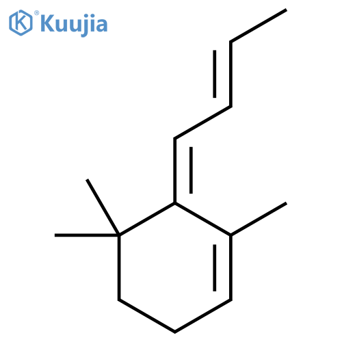 Cyclohexene, 6-(2-butenylidene)-1,5,5-trimethyl-, (E,Z)- structure