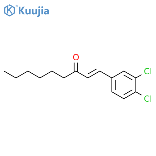 1-(3,4-dichlorophenyl)non-1-en-3-one structure