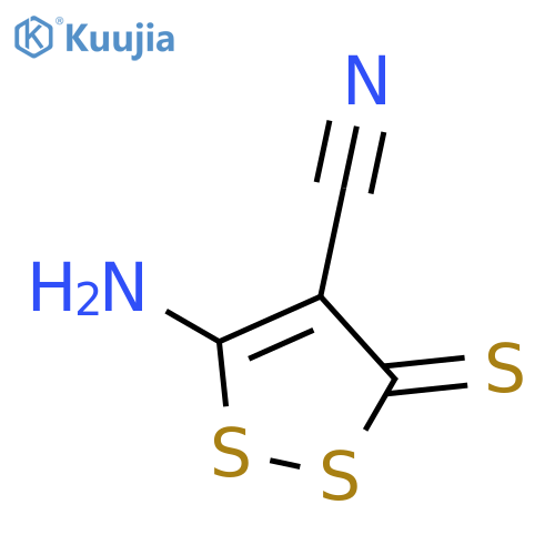 5-Amino-3-thioxo-3H-1,2-dithiole-4-carbonitrile structure