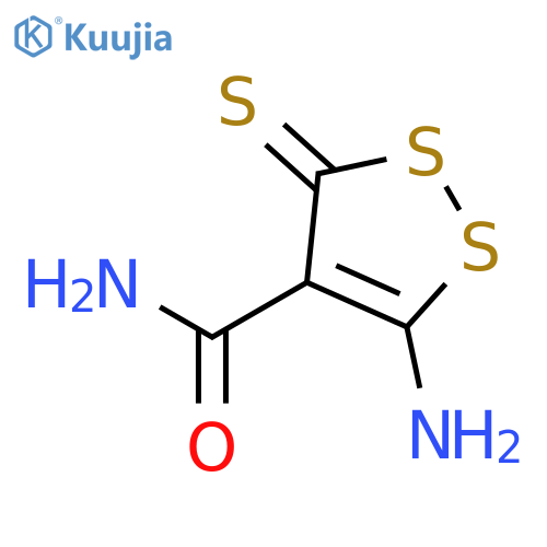 3H-1,2-DITHIOLE-4-CARBOXAMIDE, 5-AMINO-3-THIOXO- structure
