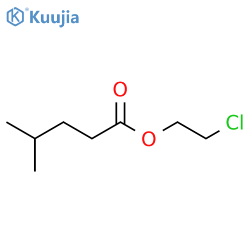 Pentanoic acid, 4-methyl, 2-chloroethyl ester structure