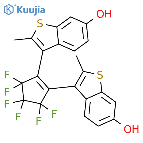 Benzo[b]thiophene-6-ol, 3,3'-(3,3,4,4,5,5-hexafluoro-1-cyclopentene-1,2-diyl)bis[2-methyl- structure