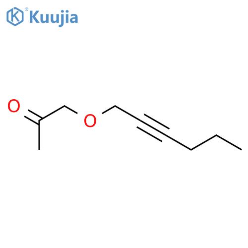 2-PROPANONE, 1-(2-HEXYNYLOXY)- structure