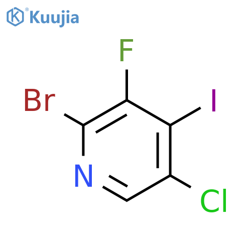 2-bromo-5-chloro-3-fluoro-4-iodopyridine structure