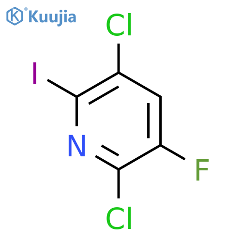 PYRIDINE, 2,5-DICHLORO-3-FLUORO-6-IODO- structure