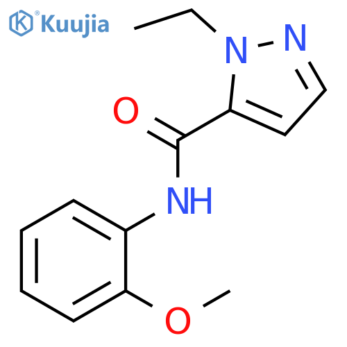 1H-Pyrazole-5-carboxamide,1-ethyl-N-(2-methoxyphenyl)-(9CI) structure