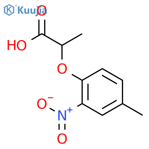 2-(4-Methyl-2-nitrophenoxy)propanoic acid structure