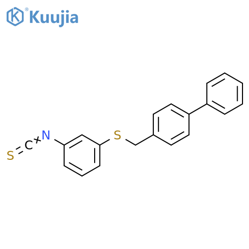 1,1'-Biphenyl, 4-[[(3-isothiocyanatophenyl)thio]methyl]- structure