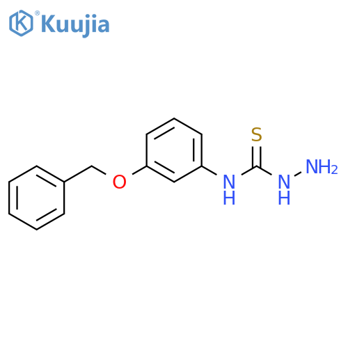 Hydrazinecarbothioamide, N-[3-(phenylmethoxy)phenyl]- structure